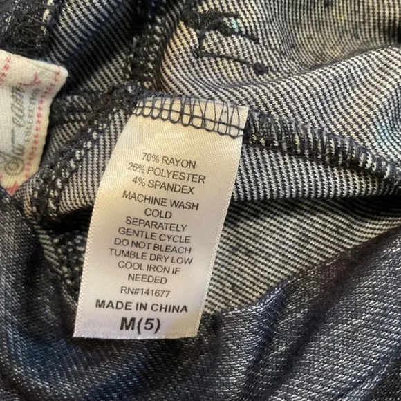 Ta-Eam Collection Girls Stretch Pants Blue Paint Splatter Sz M (5) - Picture 10 of 10